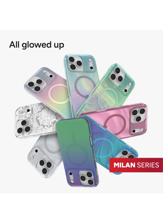 زاج حافظة آيفون 17 برو ماكس – غلاف ميلان سناب متوافق مع MagSafe بقوة الجرافين، حماية من السقوط حتى 13 قدم ومقاومة للاصفرار – ذهب لامع - Image 3