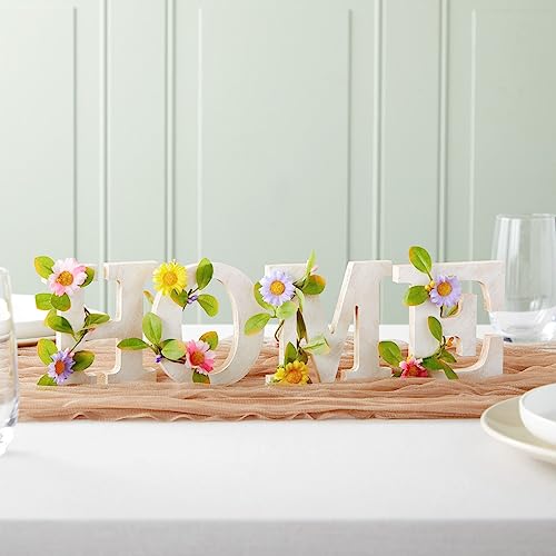 Juvale 3D Wood Letters for Canvas & Crafts - 4 in Brown Engineered Wood, 52 Pieces - Paintable Thick Wooden Block Letters for 3D Alphabet Wall Decor - Image 2