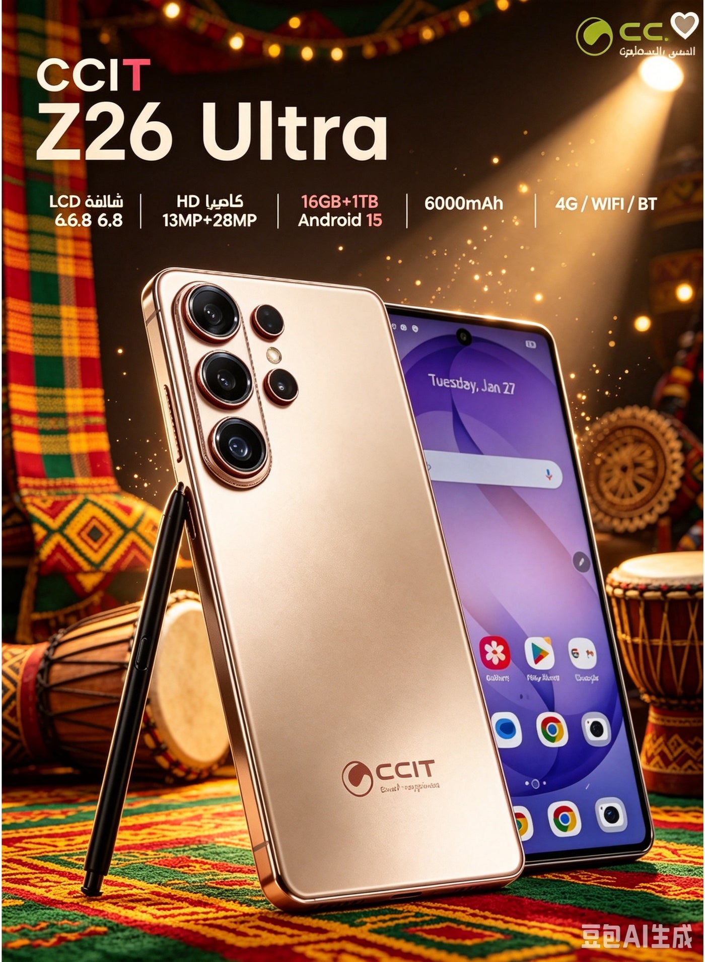سي سي آي تي Ccit Z26 Ultra 1000GB 16GB