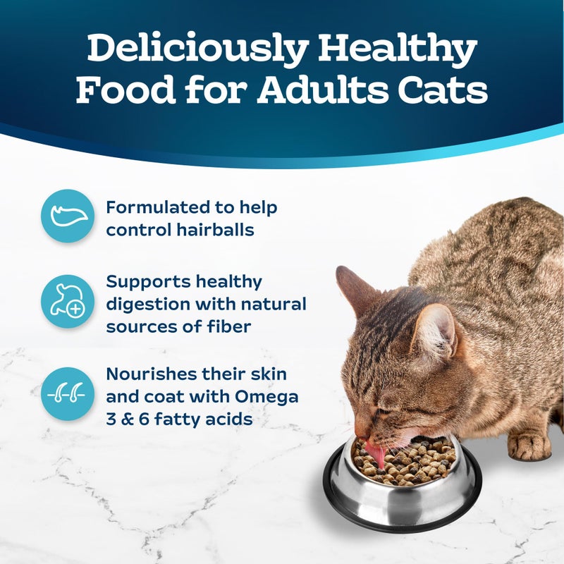 Blue Buffalo Tastefuls Adult Dry Cat Food for Weight Management & Hairball Control, Made in the USA with Natural Ingredients, Chicken Recipe, 7-lb Bag - Image 4
