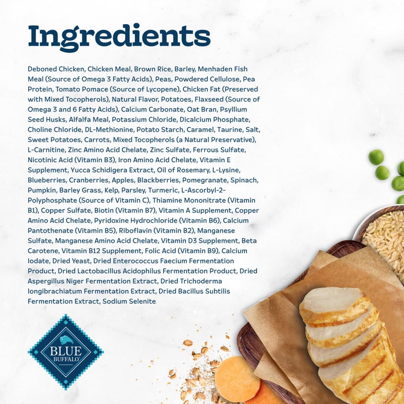 Blue Buffalo Tastefuls Adult Dry Cat Food for Weight Management & Hairball Control, Made in the USA with Natural Ingredients, Chicken Recipe, 7-lb Bag - Image 5