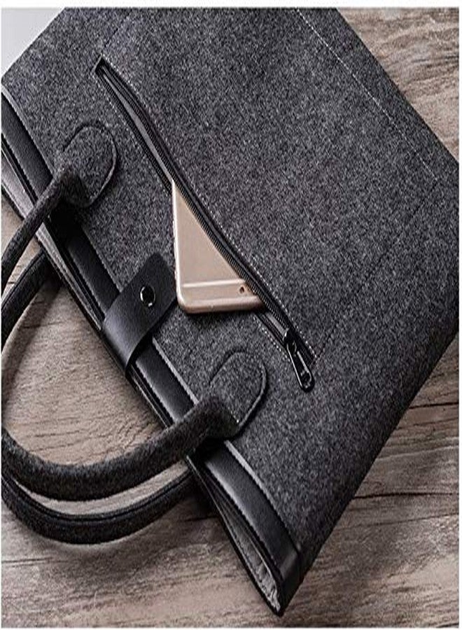 Aeoss Polyester Felt Multipurpose Laptop office shopping Sleeve Bag for Business Office (15.6 Inch) - Image 3