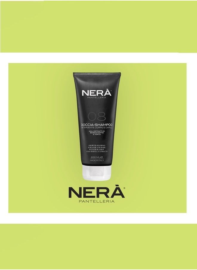 Nerá PANTELLERIA - Nera  08 Shower shampoo with bergamot and myrtle extracts - Image 1