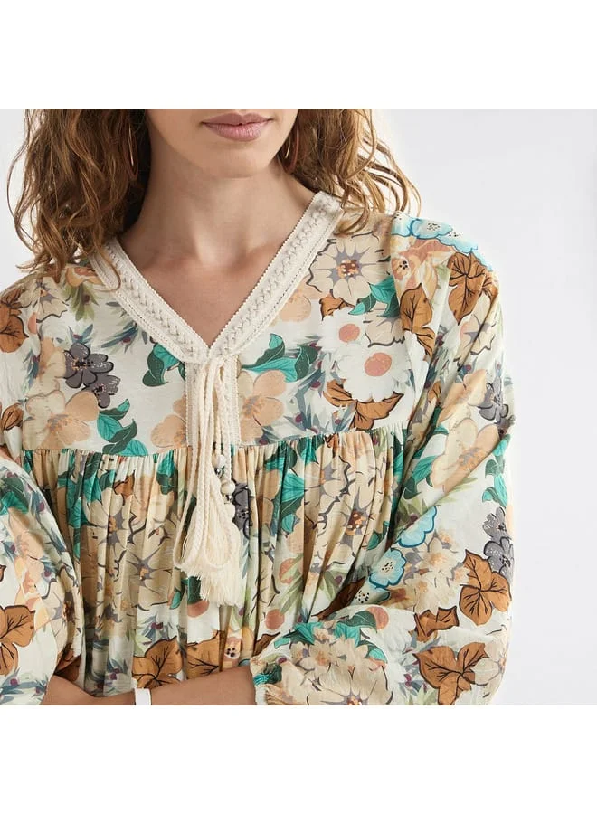 Splash FAV Floral Print Midi Dress