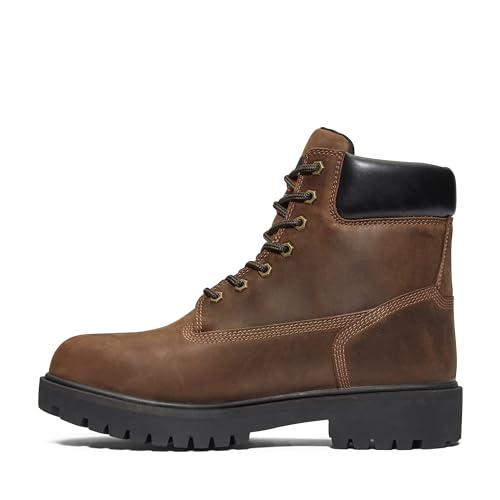Timberland حذاء عمل صناعي مضاد للتعب من تيمبرلاند برو للرجال، 6 إنش، رأس ناعم، معزول، مقاوم للماء، بني - 2024 جديد، 9 م - Image 2