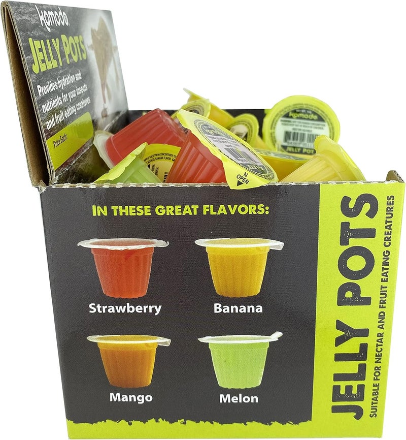 Komodo Jelly Pots Mixed Fruit Flavor Insect Food  Individually Portioned  Provides Nutrition  Hydration for FruitEating Reptiles 40 Count Display 16g per Cup - Image 4