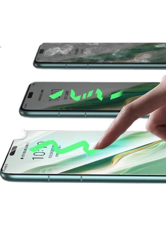 Divi [2 Pieces Premium] Tempered Glass Screen Protector For Honor Magic7 Pro, Magic7 Pro Phone Film, High-Definition Curved Full-Screen Film, Anti-Scratch, Anti-Fingerprint, Easy Installation, Dust-Free - Image 2