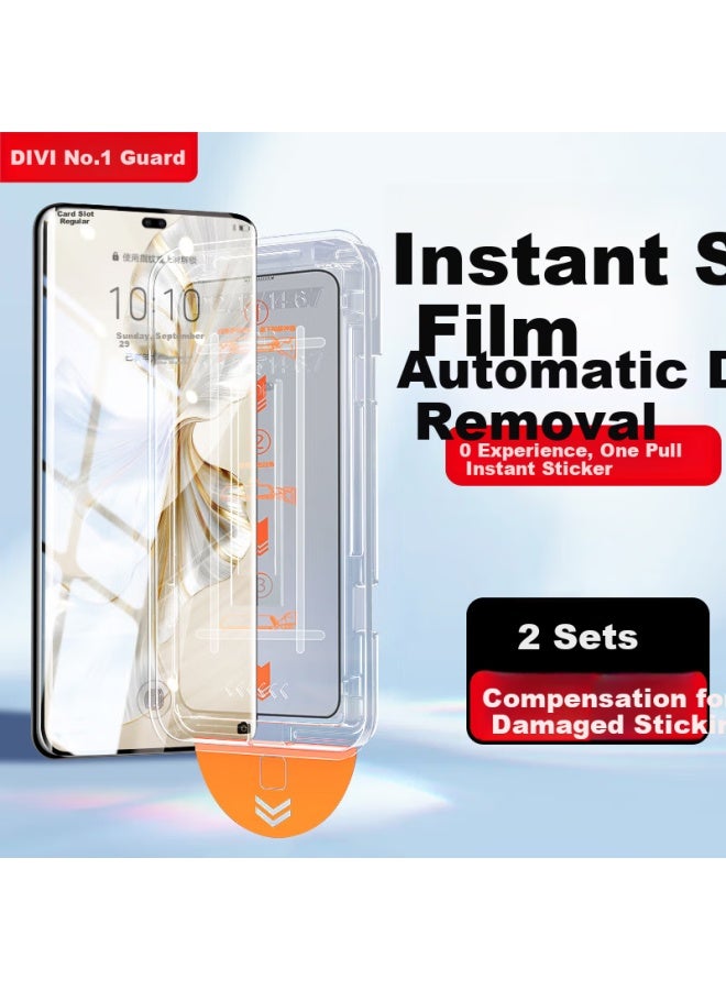 Divi Tempered Glass Screen Protector For Honor Magic7 Pro, Magic7 Pro Phone Film, High-definition Curved Full-screen Film, Anti-scratch, Anti-fingerprint, Easy Installation, Dust-free - Image 1