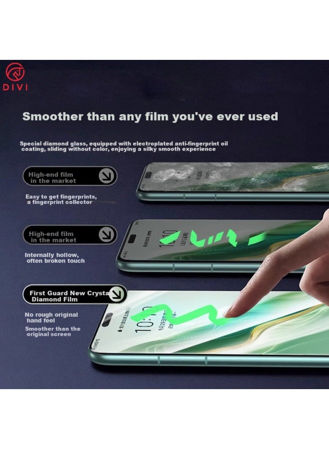 Divi Tempered Glass Screen Protector For Honor Magic7 Pro, Magic7 Pro Phone Film, High-definition Curved Full-screen Film, Anti-scratch, Anti-fingerprint, Easy Installation, Dust-free - Image 3