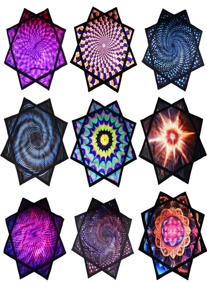 BVCY Flowstar Beginners Flow Star Spinning Cloth Easy to Rotate Sided Print Double Stitched Flow Toy Dapo Star Purple (R01-Style1) - Image 5