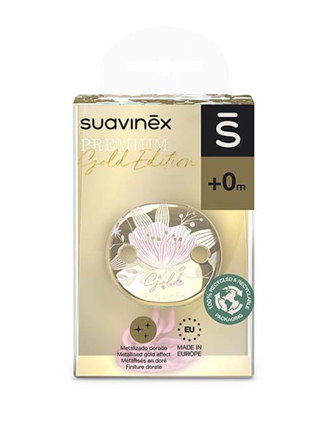SUAVINEX مشبك مصاصة سوفينكس بريميوم جولد وردي - Image 2