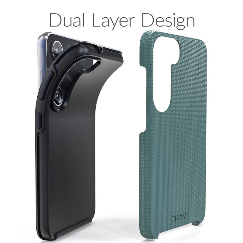 Crave for Samsung Galaxy S23 Case, Shockproof Protection Dual Layer Case for Samsung Galaxy S23 (6.1 inch) - Forest Green - Image 4