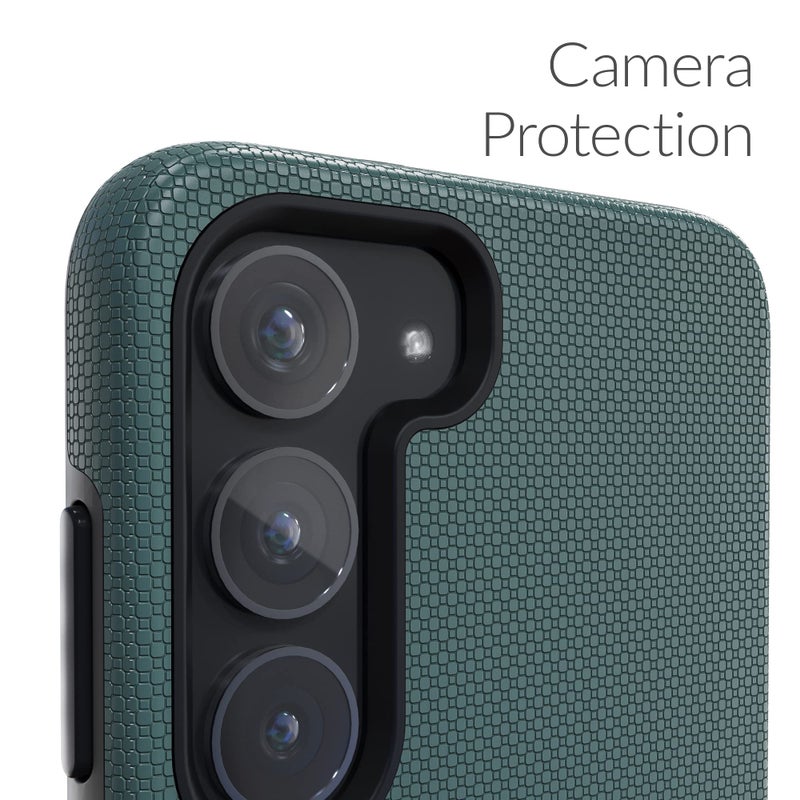 Crave for Samsung Galaxy S23 Case, Shockproof Protection Dual Layer Case for Samsung Galaxy S23 (6.1 inch) - Forest Green - Image 3