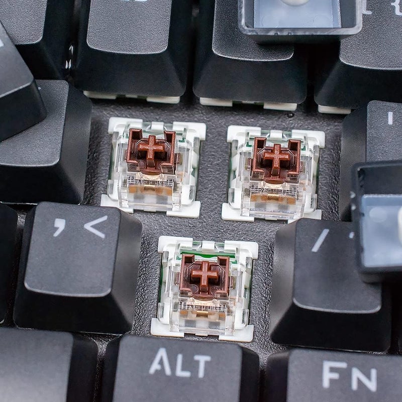 MarsHopper OUTEMU Brown Switch 3-Pin Key Switch Replacemen - Cherry MX Equivalent DIY Replaceable Switches for Mechanical Gaming Keyboards(70PCS) - Image 2