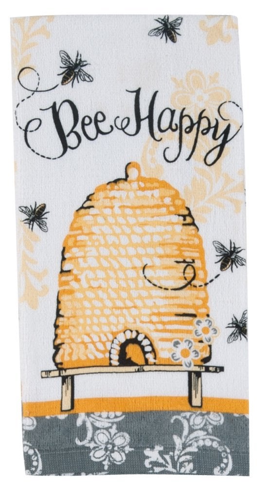 Kay Dee Designs Cotton Terry Towel, 16 by 26-Inch, Queen Bee - Image 1