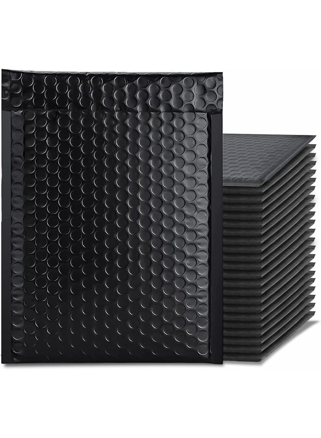 DUNISO 20pcs Bubble Out Bags，Polyethylene Bubble Mailing Bags, Anti-static Cushioning Packaging Bags, Padded Envelope Bubble Bags, Strong Adhesive Shipping Mailing Bags for Shipping Package Handling (Black)25cm x 30cm  - Image 1