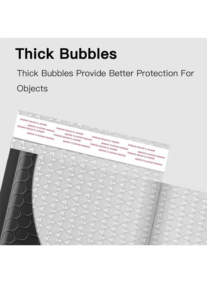 DUNISO 20pcs Bubble Out Bags，Polyethylene Bubble Mailing Bags, Anti-static Cushioning Packaging Bags, Padded Envelope Bubble Bags, Strong Adhesive Shipping Mailing Bags for Shipping Package Handling (Black)25cm x 30cm  - Image 3