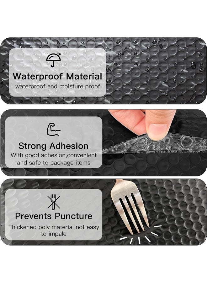 DUNISO 20pcs Bubble Out Bags，Polyethylene Bubble Mailing Bags, Anti-static Cushioning Packaging Bags, Padded Envelope Bubble Bags, Strong Adhesive Shipping Mailing Bags for Shipping Package Handling (Black)25cm x 30cm  - Image 2