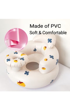 Generic Baby Inflatable Seat for Babies 3-36 Months, Built-in Air Pump, Baby Support Seat Summer Toddler Chair for Sitting Up, Baby Shower Chair Floor Seater, Infant Back Support Sofa  - Image 4
