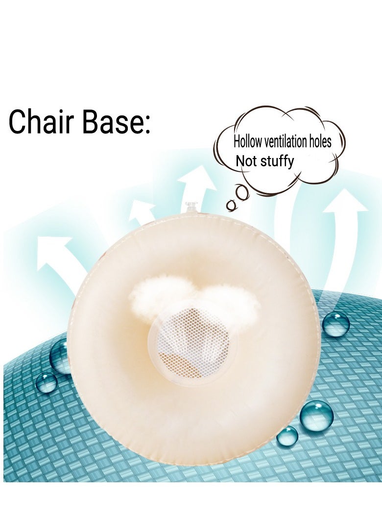 Generic - Baby Inflatable Seat for Babies 3-36 Months, Built-in Air Pump, Baby Support Seat Summer Toddler Chair for Sitting Up, Baby Shower Chair Floor Seater, Infant Back Support Sofa - Image 1