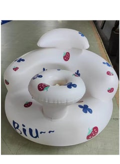 Generic Baby Inflatable Seat for Babies 3-36 Months, Built-in Air Pump, Baby Support Seat Summer Toddler Chair for Sitting Up, Baby Shower Chair Floor Seater, Infant Back Support Sofa  - Image 1