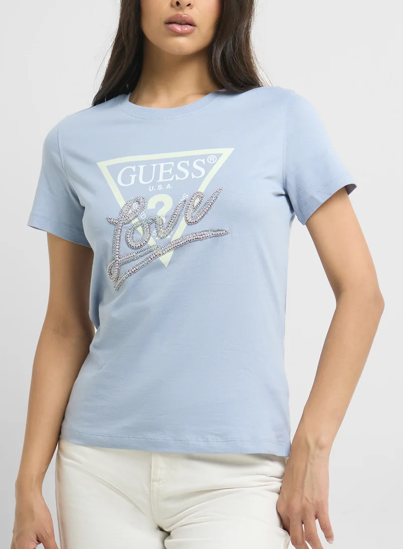 GUESS Love Triangle T-Shirt