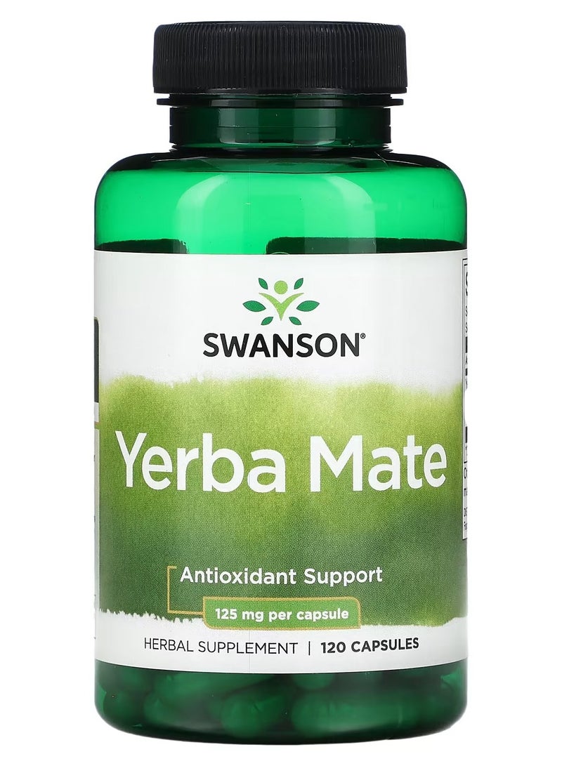 Swanson, Yerba Mate, 125 mg, 120 Capsules