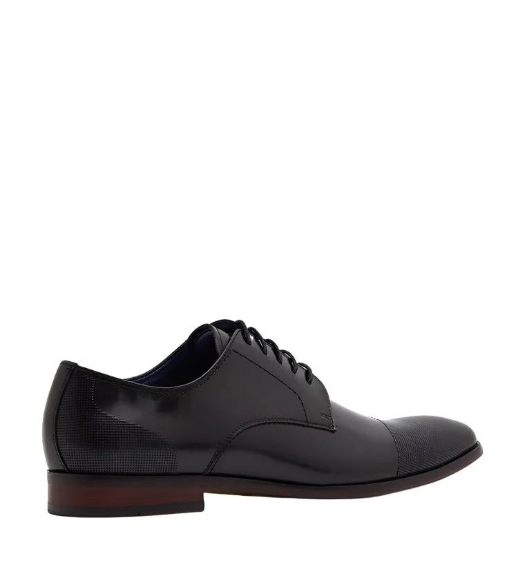 ستيف مادن Lace Up-Dress Black Multicolor Men's Shoes