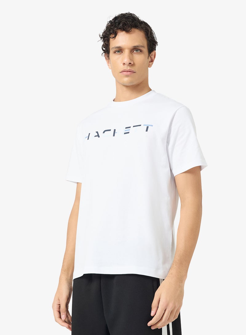 Hackett Block Crew Neck T-Shirt - Image 1