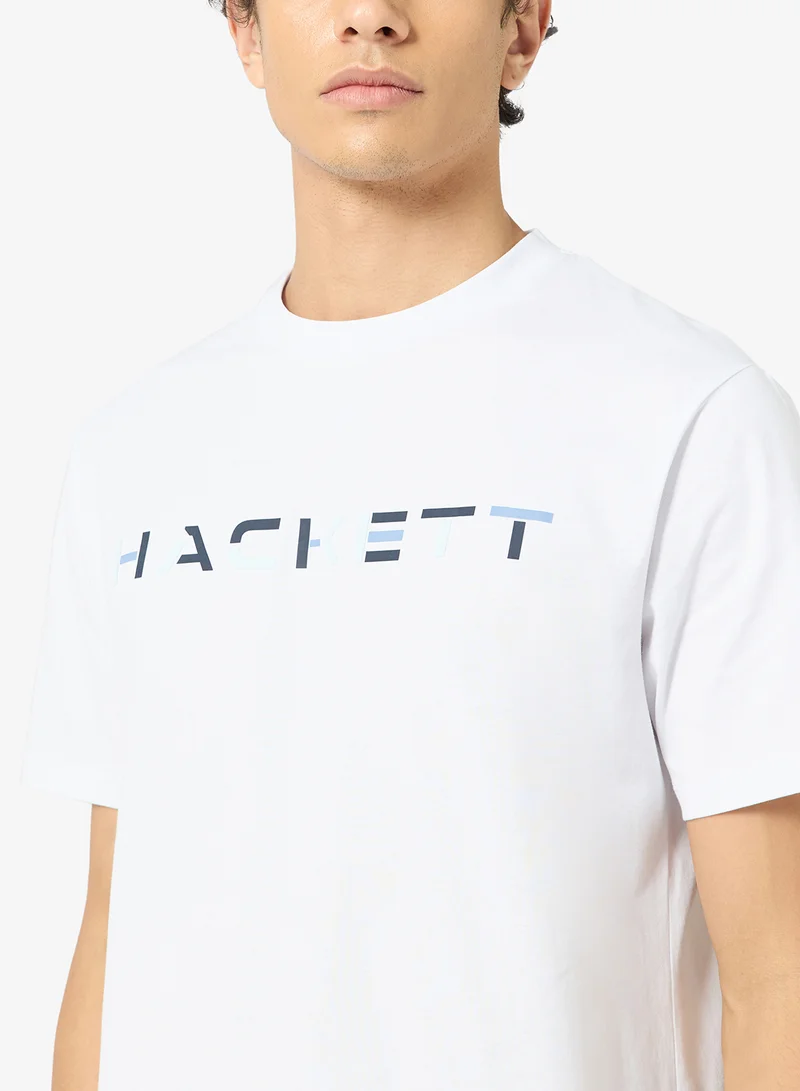 Hackett  Block Crew Neck T-Shirt for Men | Best Price UAE