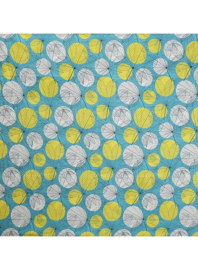 BSB HOME Bsb Home Premium Cotton All Round Elastic Fitted Bedsheets for Double Bed with 2 King Size Pillow Covers 160 Tc Supersoft |Wrinkel Free Bed Cover | Light Green with White & Yellow  - Image 3