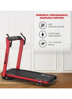 PowerMax Fitness Fitness Urbantrek™ Td-A3 (5.0Hp) Treadmill For Home, With 12 Level Auto-Incline, 8 Pre-Set Programs, Max User Weight 120Kg, Max Speed 14 Km/Hr,  - Image 3