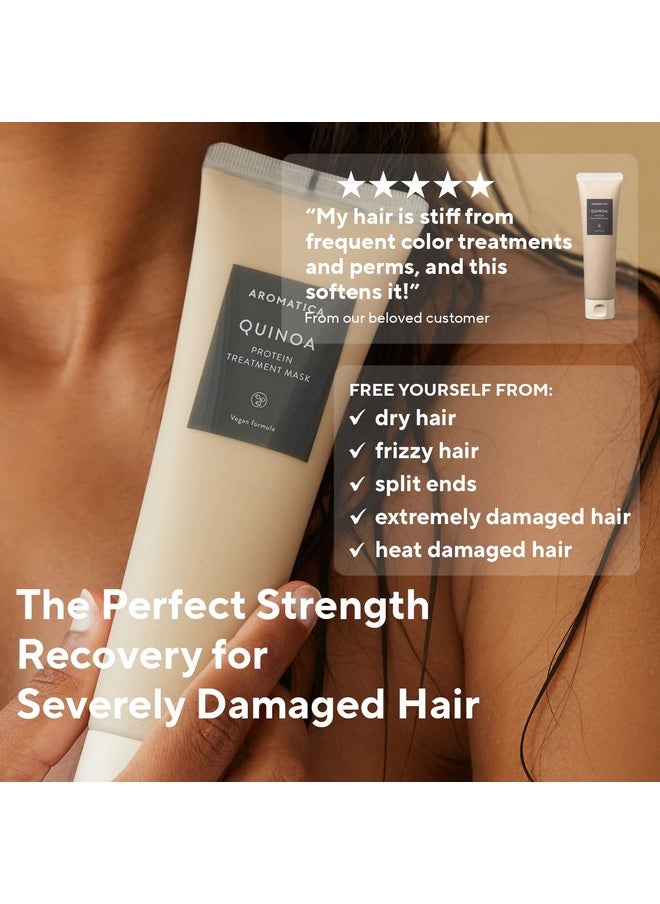AROMATICA Quinoa Protein Hair Treatment 5.41Oz / 160Ml Silicone Free Sulfate Free  - Image 4