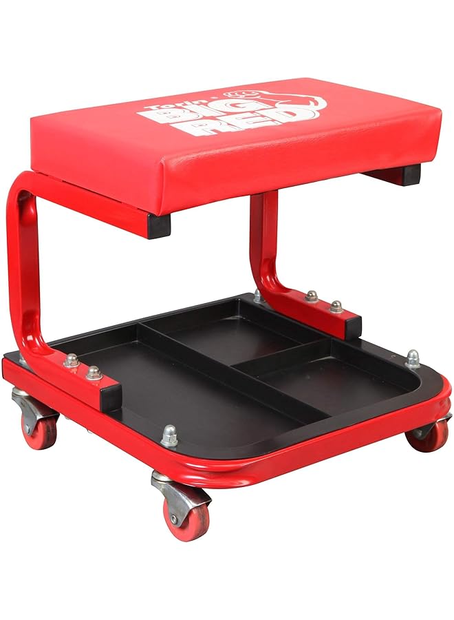 BIG RED Torin Tr6300 Rolling Creeper Garage/Shop Seat: Padded Mechanic Stool With Tool Tray Large - Image 1