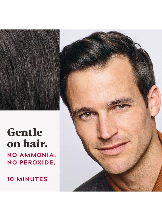 جست فور من صبغة شعر للرجال سهلة التمشيط من Just For Men، سهلة الاستخدام بدون خلط مع مشط - بني داكن، A-50، عبوة من قطعة واحدة - Image 3