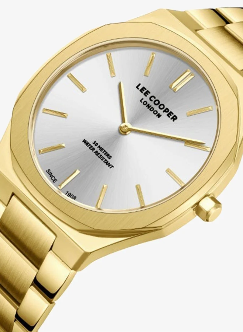 Lee Cooper GOLD Men's METAL Analog Watch LC08275.130 - 41 mm for Men | Best Price UAE