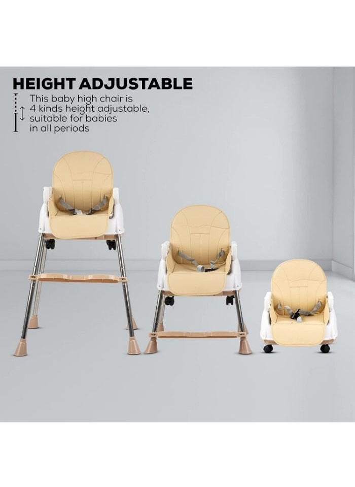 High chair 4 * 1 with 3 adjustable height levels, a footrest, a padded seat and a strong reinforcement, with a food tray with amusing games to attract attention, a safety belt, strong legs  C006 - pzsku/Z699DC3CF015B526171ADZ/45/_/1678577802/ea46f70e-5a21-4f0e-99e0-a06ff46d07bd