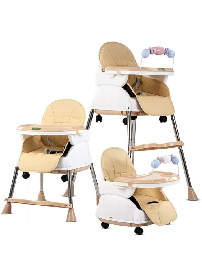 High chair 4 * 1 with 3 adjustable height levels, a footrest, a padded seat and a strong reinforcement, with a food tray with amusing games to attract attention, a safety belt, strong legs  C006 - pzsku/Z699DC3CF015B526171ADZ/45/_/1678577803/021babec-755d-44e7-97b0-32105fae52a8