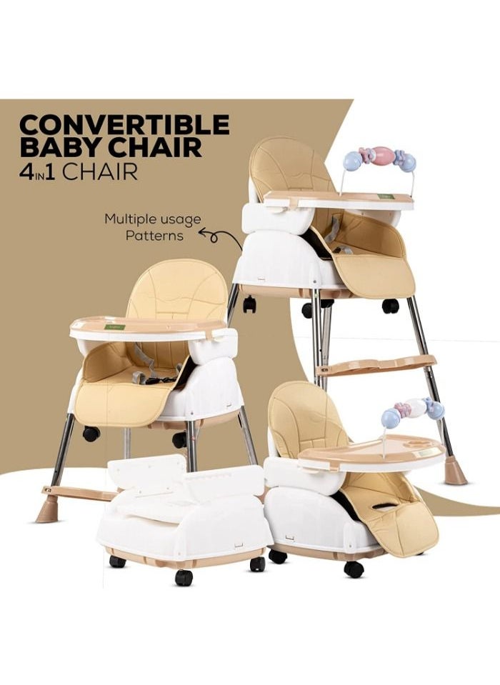 High chair 4 * 1 with 3 adjustable height levels, a footrest, a padded seat and a strong reinforcement, with a food tray with amusing games to attract attention, a safety belt, strong legs  C006 - pzsku/Z699DC3CF015B526171ADZ/45/_/1678577805/fb719797-b3fe-46cf-a45c-a570e35768de