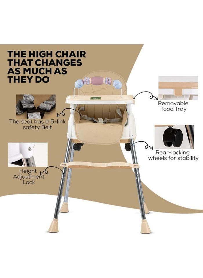 High chair 4 * 1 with 3 adjustable height levels, a footrest, a padded seat and a strong reinforcement, with a food tray with amusing games to attract attention, a safety belt, strong legs  C006 - pzsku/Z699DC3CF015B526171ADZ/45/_/1678577806/be5a29dd-7efa-4fe1-820f-df1ee5f05505