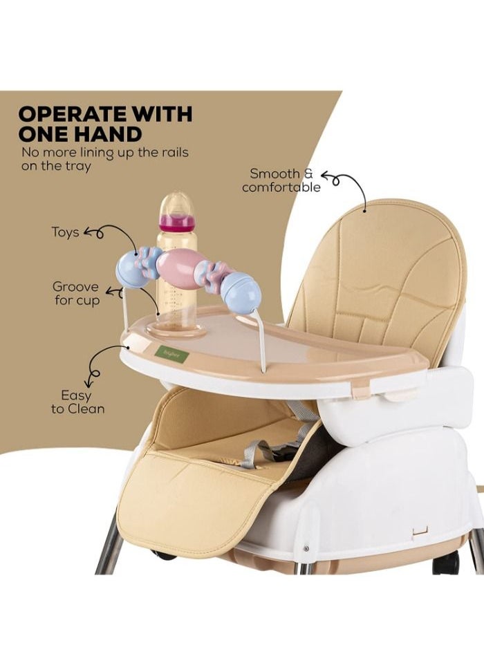 High chair 4 * 1 with 3 adjustable height levels, a footrest, a padded seat and a strong reinforcement, with a food tray with amusing games to attract attention, a safety belt, strong legs  C006 - pzsku/Z699DC3CF015B526171ADZ/45/_/1678577807/f4b031a4-9116-4f27-b0b7-5717823989b2