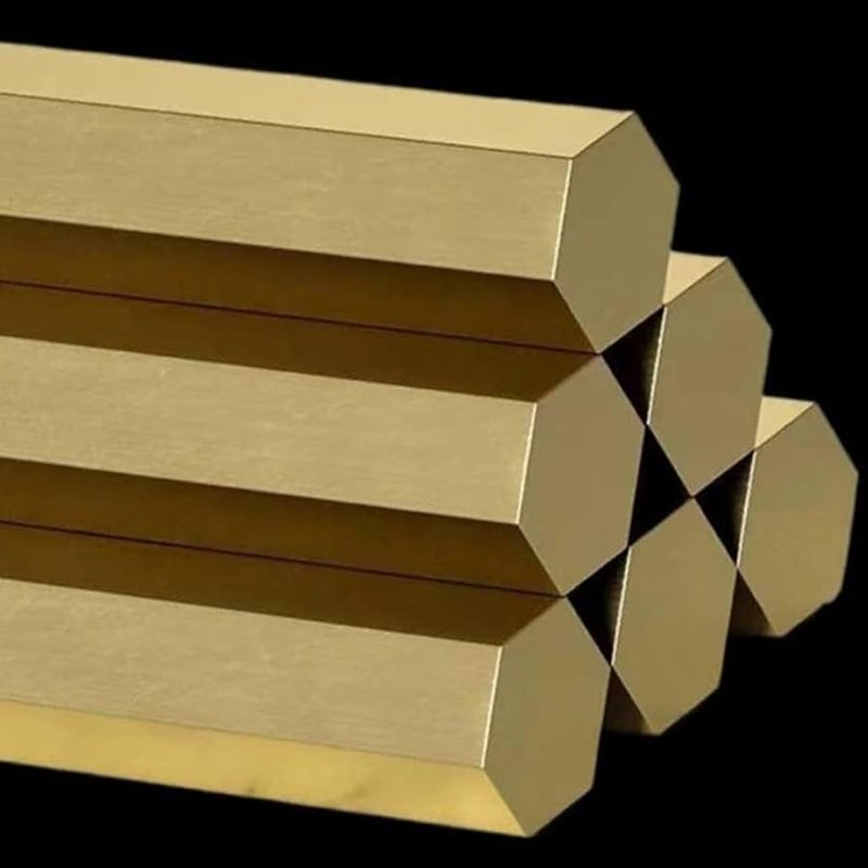 H59 Brass Hexagonal Rod 12mm X 500mm 6 Opposite Edges Copper Bar - Image 5