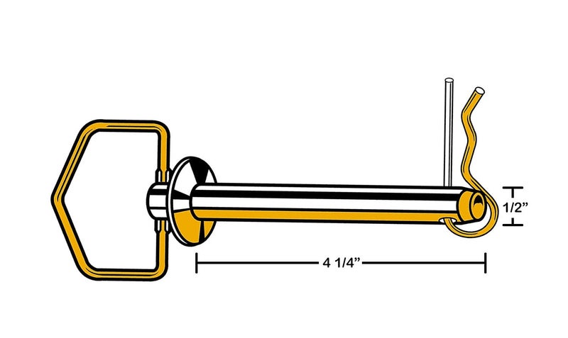 Hard-to-Find Fastener 014973159528 Swivel Handle Hitch Pin, 1/2 x 4-1/4, Piece-1 - Image 2