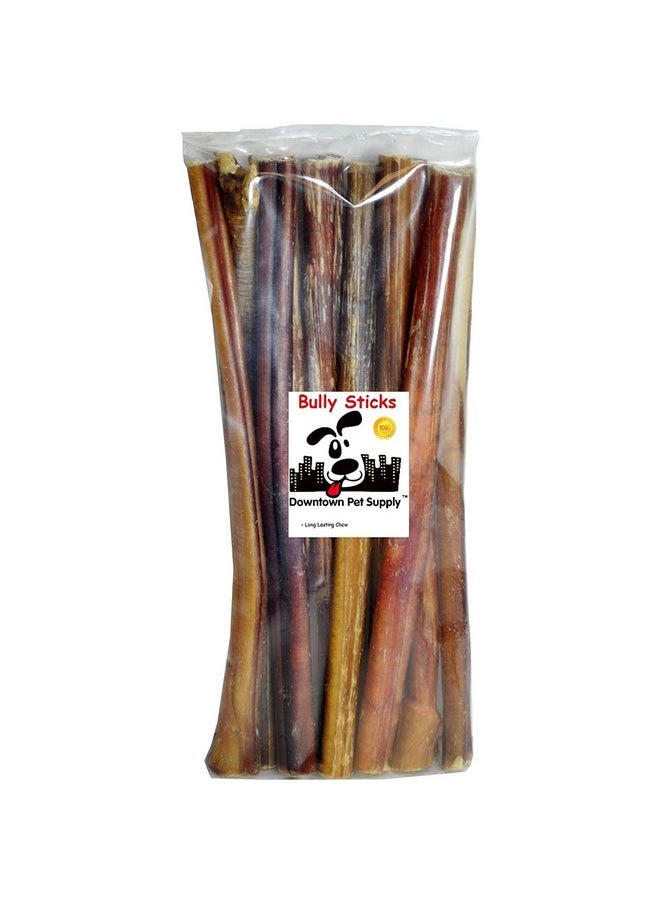 Downtown Pet Supply Downtown Pet Supply - Bully Sticks for Dogs - Dog Dental Treats & Rawhide-Free Dog Chews - Dog Treats with Protein, Vitamins & Minerals- Natural Beef Sticks - 12 in - 1 lb  - Image 1