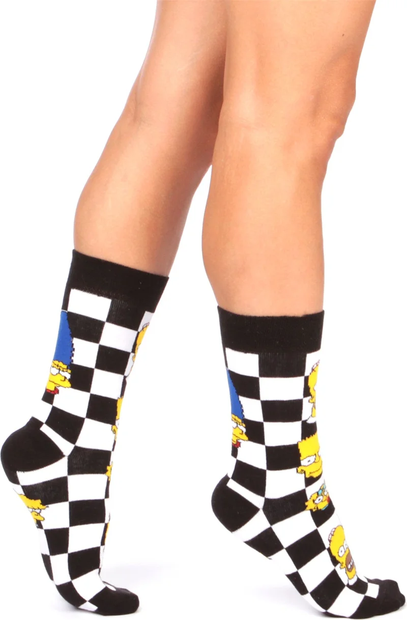 اسينتي Men's Socks Women's Socks Long Colorful Patterned Socks Cheerful Socks 4 Pieces