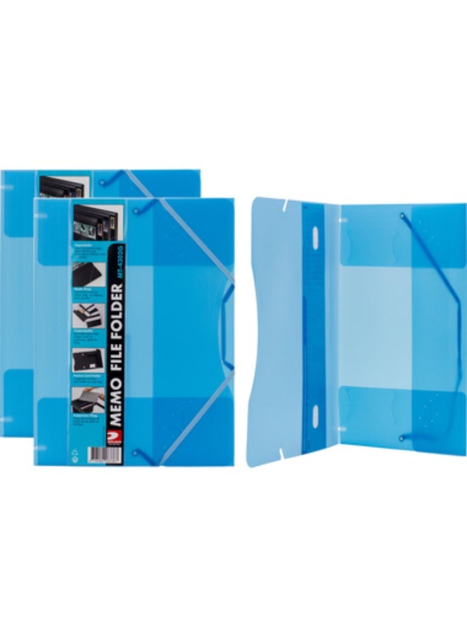 Document Wallet Single Pocket A4 Polypropylene Blue