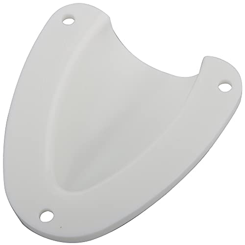 VTurboWay 4 Pcs Large Nylon 3" Marine Wire Cable Vent Cover, Clamshell Vent for Boat, Smooth Edge Thickness 1/8", Size: 3" x 2-1/2", Wire Vent Cover, Clamshell Vent, Free Installation Screws, White - Image 3