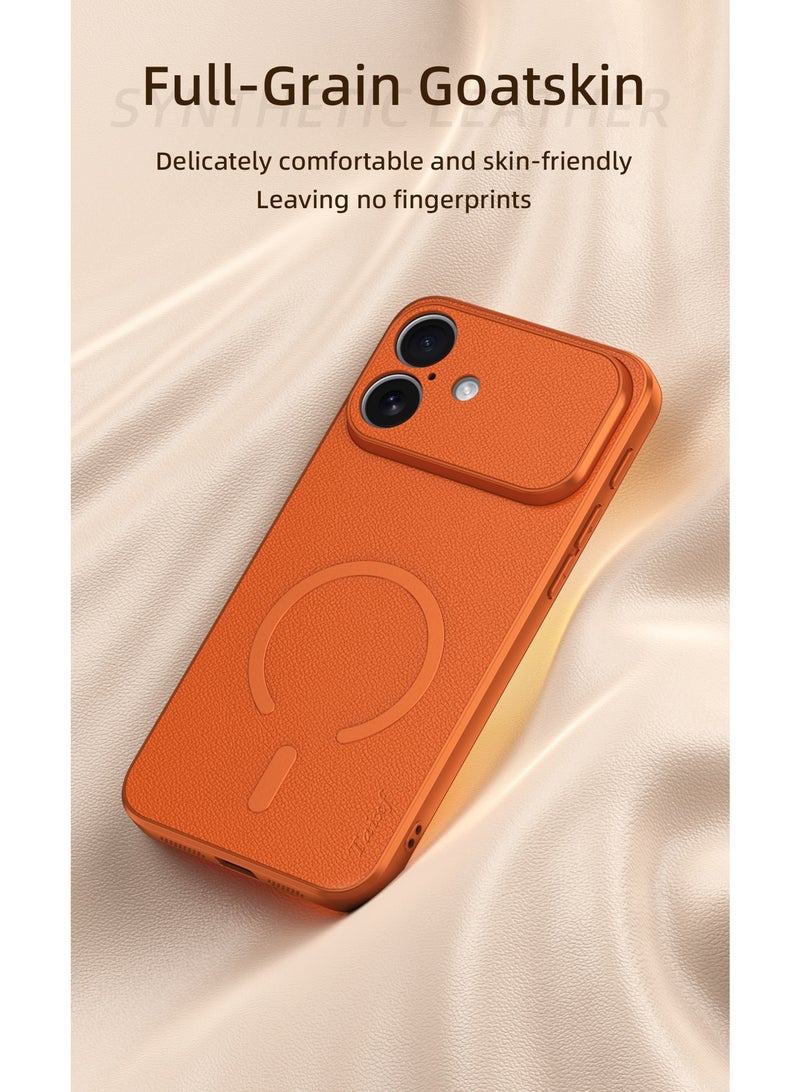 iPhone 17 Case, Compatible with MagSafe, Ultra-Thin Shockproof Protective Cover,  Orange - Image 2