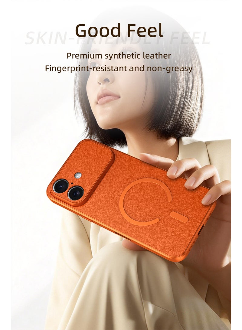 iPhone 17 Case, Compatible with MagSafe, Ultra-Thin Shockproof Protective Cover,  Orange - Image 5