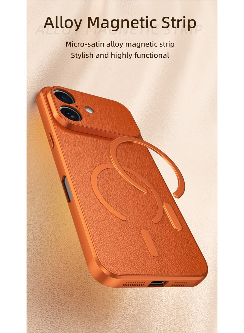 iPhone 17 Case, Compatible with MagSafe, Ultra-Thin Shockproof Protective Cover,  Orange - Image 4